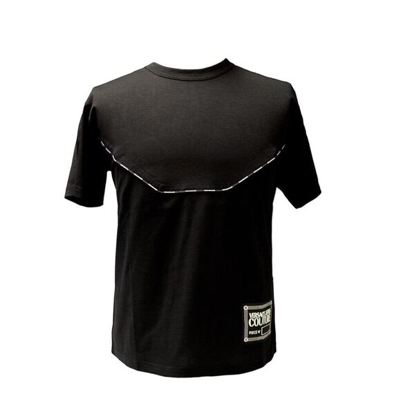Versace Jeans Couture Black 100% Cotton Signature Label T-Shirt